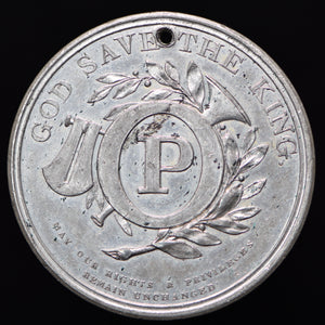 Old Price Riot medal, W. 168