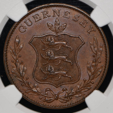 1834 Guernsey 8 Doubles, Currency Issue
