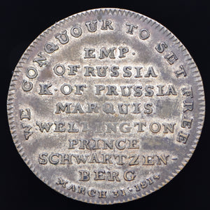 British Satirical Medal, 1814, BHM. 796