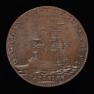 Hampshire D&H 102a Naval Farthing